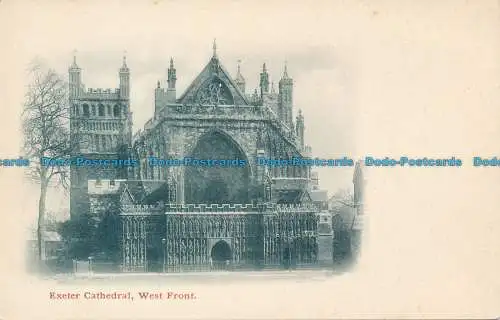 R155292 Kathedrale von Exeter. Westfront