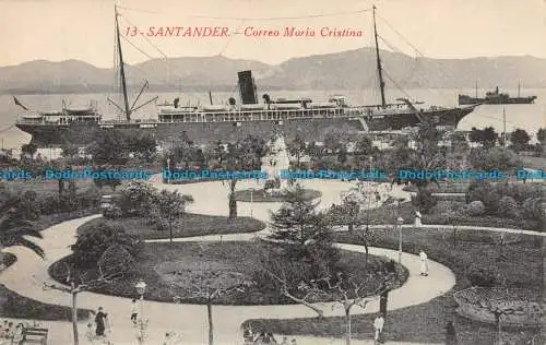 R155372 Santander. Post Maria Cristina. Alvarez und Levenfeld