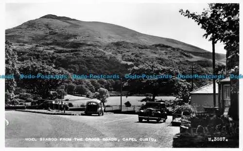 R155398 Moel Siabod von der Kreuzung. Capel Curig. Valentinstag. RP