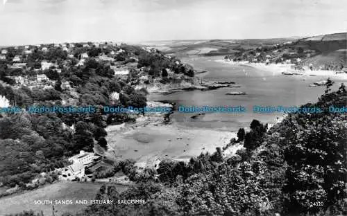 R155445 Südsands und Mündung Salcombe. Lachs. RP