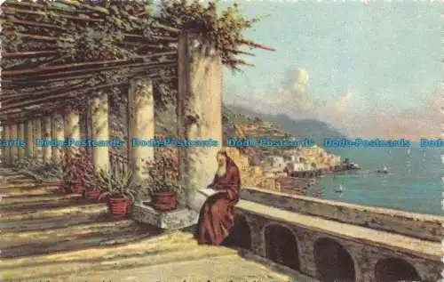 R155637 Amalfi. Vom Hotel dei Cappuccini. G. Carelli. A. Kroketten