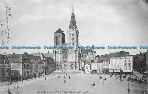 R155639 Lisieux. Place Thiers und Kathedrale