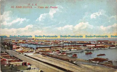 R155712 R.S.A. Barcelona. Blick auf den Hafen. Rovira