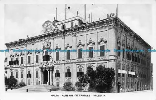 R155887 Malta. Gasthaus von Kastilien. Valletta. RP