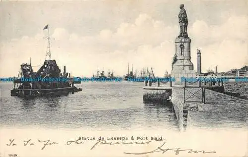 R155893 Lesseps-Statue in Port Said. 1904