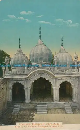 R155905 Die Perlenmoschee in Fort Delhi. H.A. Mirza