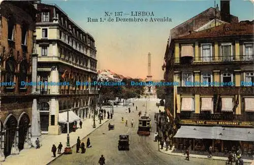 R155968 Lissabon. Rua 1 de Dezembro und Avenida