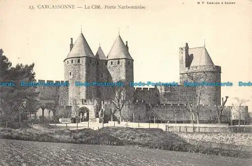 R157615 Carcassonne. la Cite. Narbonne-Tür. B.F. Chalon