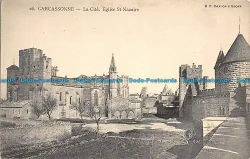 R157618 Carcassonne. La Cite. Kirche St. Nazaire. B.F. Chalon