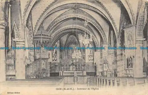 R157624 Sion. Innenraum der Kirche