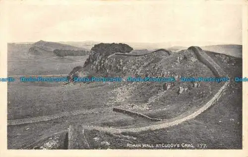 R158141 römische Mauer bei Cuddys Crag. Gibson