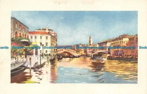 R158152 Venedig. Canal Grande und Rialtobrücke. A. Kroketten