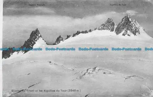 R157742 Glacier du Trient und die Aiguilles du Tour. Fototypie