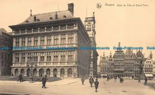 R158815 Antwerpen. Rathaus und Grand Place. Ern. Thill. Nels