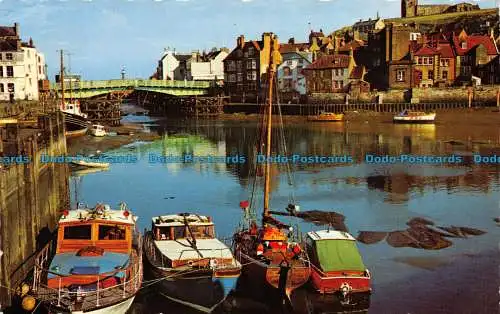 R158819 Whitby. Upper Harbour. Bamforth. Farbglanz