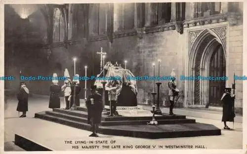 R159258 Die Lüge im Zustand Seiner Majestät des verstorbenen Königs Georg V. in Westminster