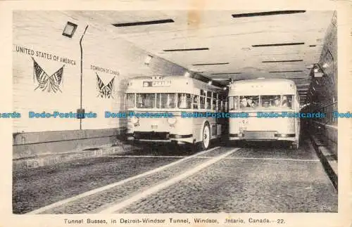 R159269 Tunnelbusse im Detroit Windsor Tunnel. Windsor. Ontario. Kanada. 1939