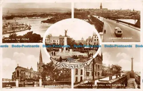 R157816 Londonderry. Multi-View. Valentinstag. RP. 1934