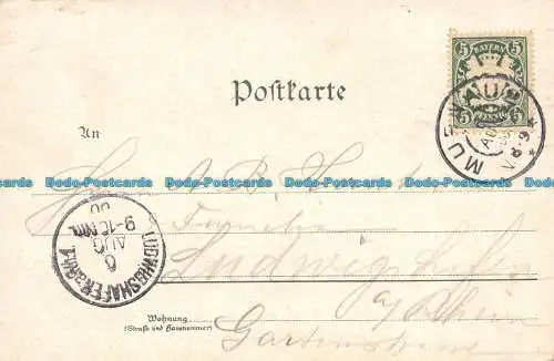 R158965 Murnau mit Staffelsee. 1900