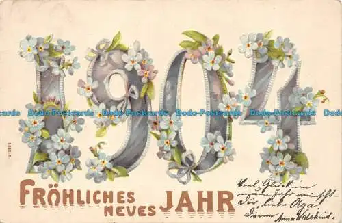 R159032 Grüße. Frohliches Neves Jahr 1904. 1903