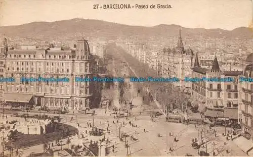 R159494 Barcelona. Paseo de Gracia. Fergui