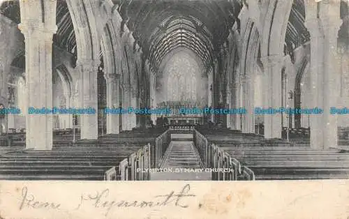 R158503 Plympton. St. Mary Kirche. 1903