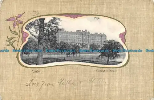 R158519 London. Buckingham Palace. Pfau. 1902