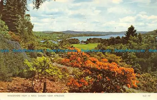 R159542 Windermere aus einem Felsengarten bei Ambleside. Jarrold. Sanderson und Dix