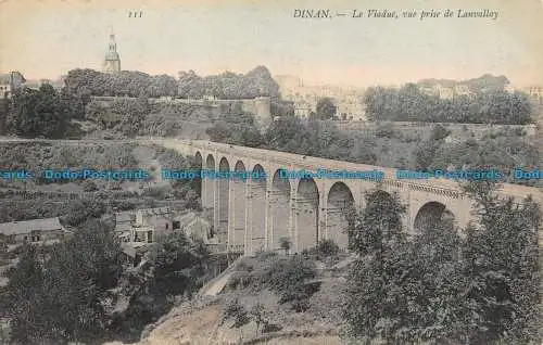 R159550 Dinan. Das Viadukt Aufnahmeansicht von Lanvallay