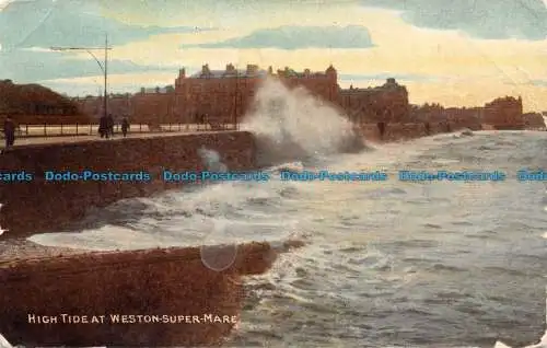 R159181 Hochwasser bei Weston Super Mare. 1911