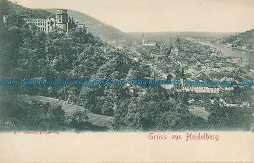 R160516 Gruss aus Heidelberg. Karl Kustner