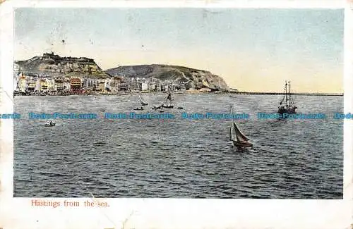 R160529 Hastings aus dem Meer. H.M. und Co. 1905