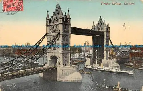 R160597 Turmbrücke. London. Valentinstag. 1914