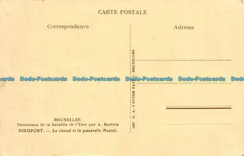 R159742 Brüssel. Nieuport. Der Chenal und der Mantelsteg