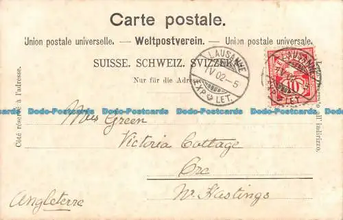 R160624 Chillon. Erinnerung an den Genfersee. 1902