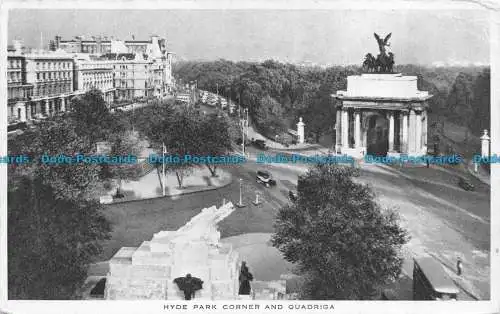 R159765 Hyde Park Corner und Quadriga. Tuck