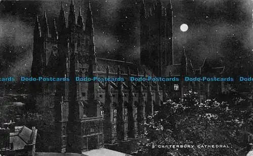 R160652 Kathedrale von Canterbury. Nachts. Davidson Bros. 1905