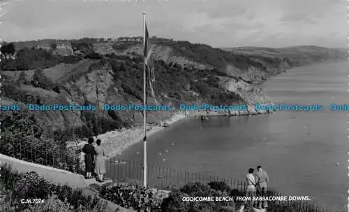 R160670 Oddicombe Beach von Babbacombe Downs. Donner und Clayden. Sunray. RP.