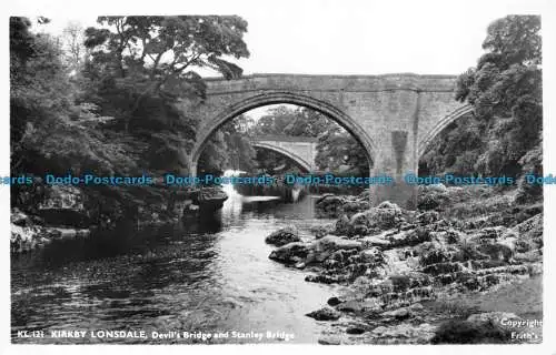 R160784 Kirkby Lonsdale Devils Bridge und Stanley Bridge. Frith