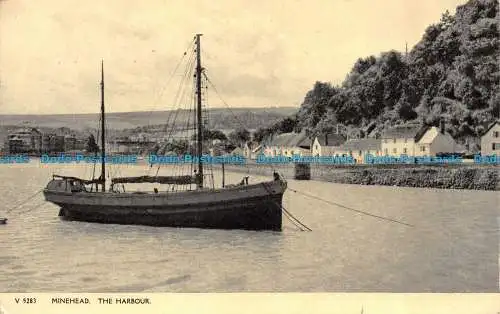 R160799 Minehead. Der Hafen. Photochrom. 1958