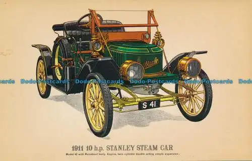 R159958 Postkarte. 1911 10 Uhr Stanley Dampfwagen. Prescott Pickup