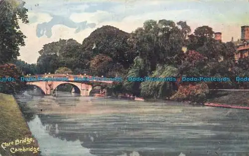 R160831 Clare Bridge. Cambridge. 1907