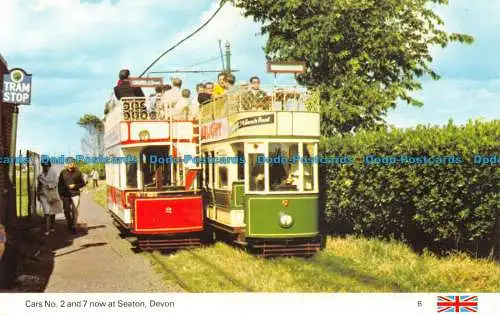 R159978 Autos Nr. 2 und 7 jetzt bei Seaton. Devon. Dennis