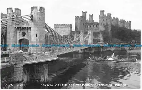 R160880 Conway Castle und Telfords Hängebrücke