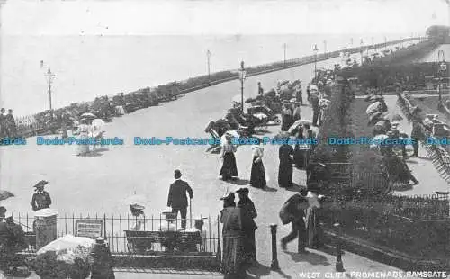 R160895 West Cliff Promenade. Ramsgate. Elite Pictorial. 1906