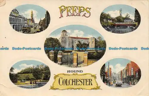 R160062 Peeps Round Colchester. Multi-View. E.J. Mercer. 1911