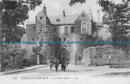 R160939 Boulogne sur Mer. Die Gayole Tür. LL. Nr. 319