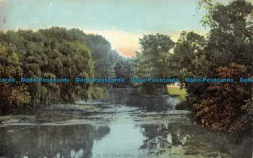 R160097 Am Fluss Stour. Sudbury. Schraubenschlüssel. 1904