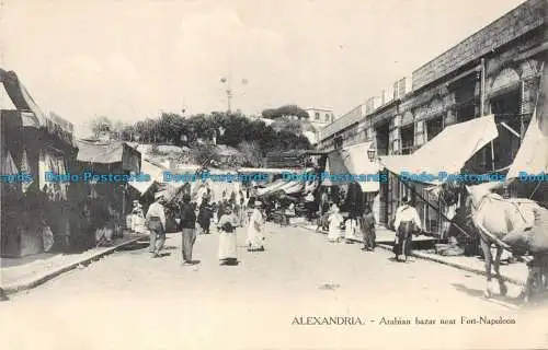 R160121 Alexandria. Arabischer Basar ordentliches Fort Napoleon. L.C.Nr. 6