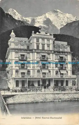 R161064 Interlaken. Hotel Central Continental. R. Gabler